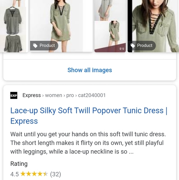 Expres♡Lace-up Tunic♡Dress - Picture 8 of 8